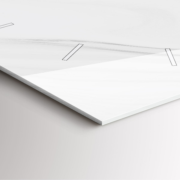 Reloj cuadrado Mármol decorativo