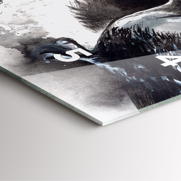 Reloj cuadrado Pájaros pintados