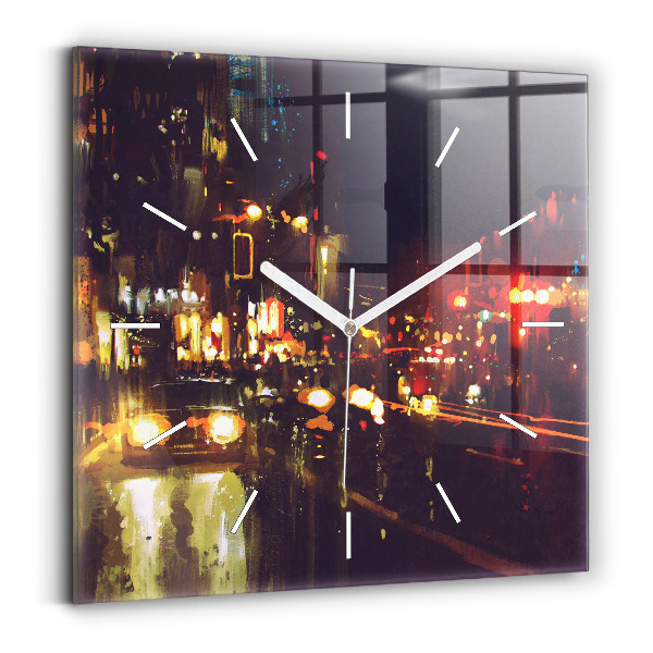 Reloj cuadrado Ciudad pintada