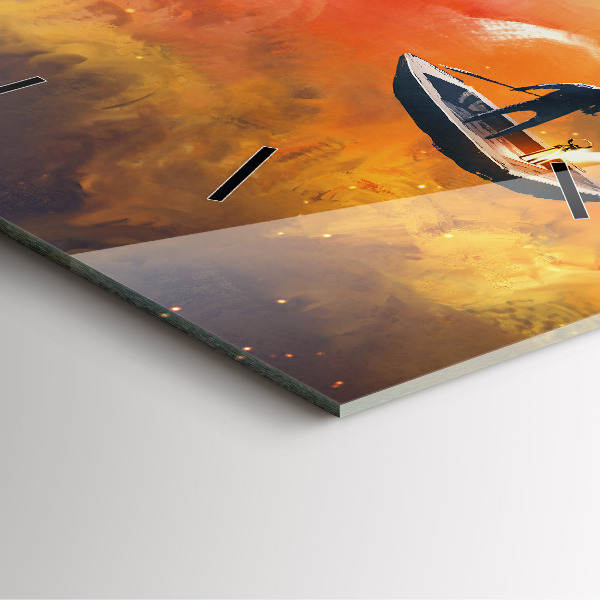 Reloj de pared cuadrado Imagen abstracta