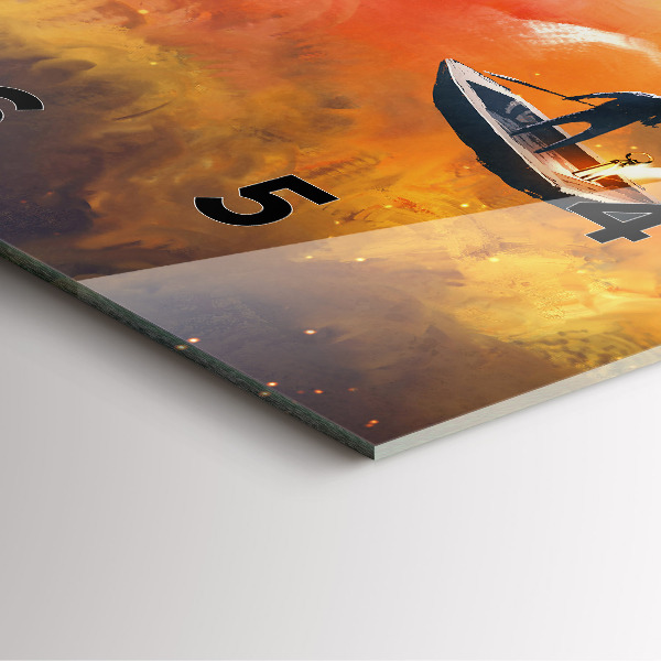 Reloj de pared cuadrado Imagen abstracta