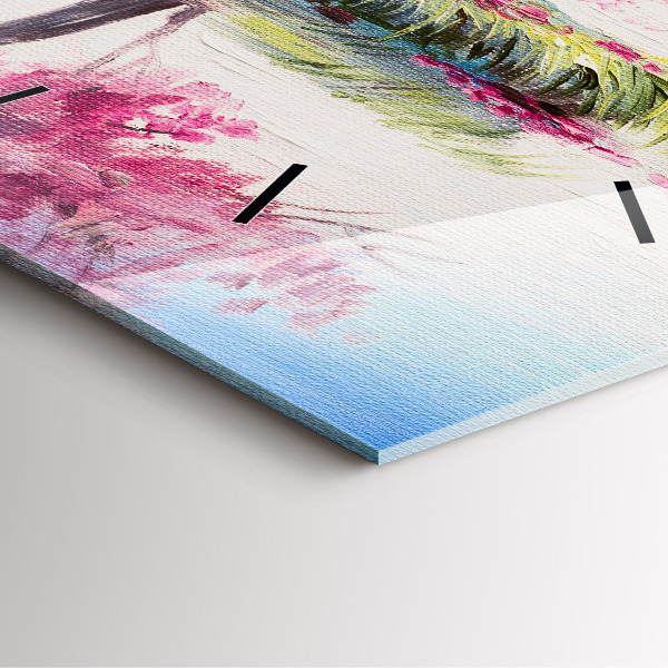 Reloj cuadrado Mosaico de árboles