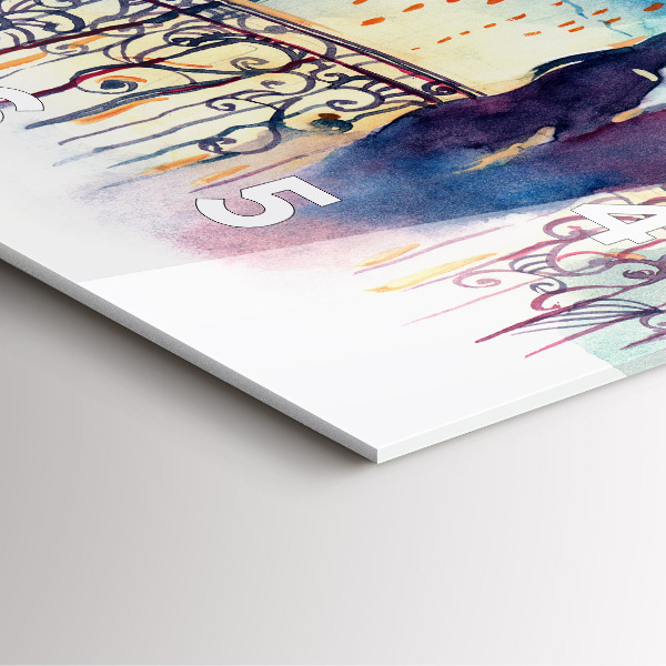 Reloj cuadrado Gente en acuarela