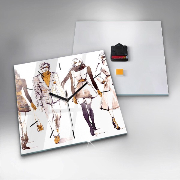 Reloj de pared cuadrado Mujer y hombre