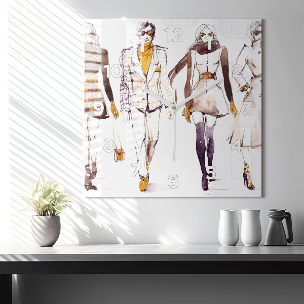 Reloj de pared cuadrado Mujer y hombre