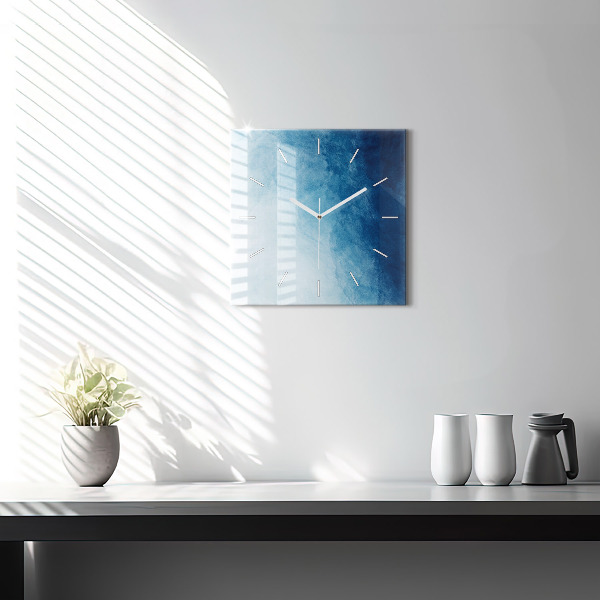 Reloj de pared cuadrado Agua abstracta