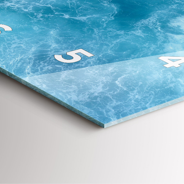 Reloj de pared cuadrado Agua de mar