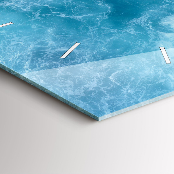 Reloj de pared cuadrado Agua de mar