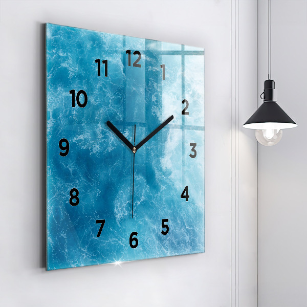 Reloj de pared cuadrado Agua de mar