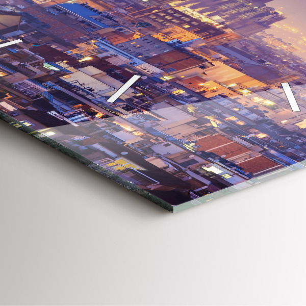 Reloj cuadrado Vista de Barcelona