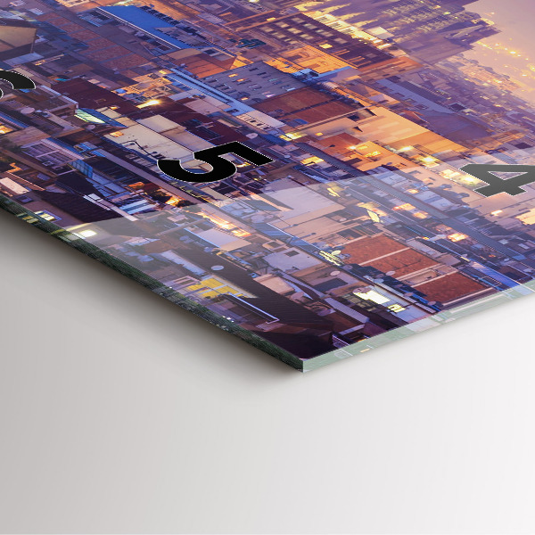 Reloj cuadrado Vista de Barcelona