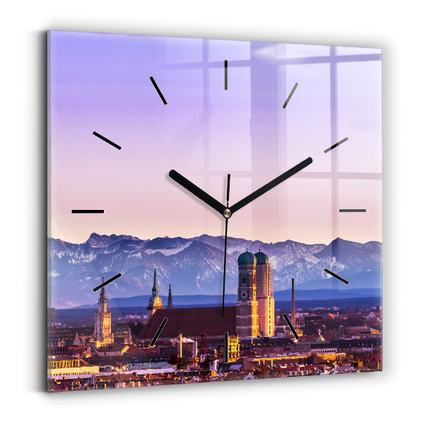 Reloj cuadrado Alpes Alemanes Munich