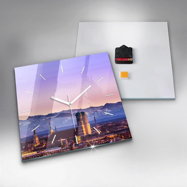 Reloj cuadrado Alpes Alemanes Munich