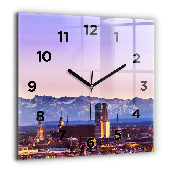 Reloj cuadrado Alpes Alemanes Munich