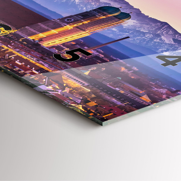 Reloj cuadrado Alpes Alemanes Munich