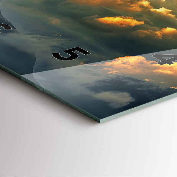 Reloj de pared cuadrado Vuelo en globo en las nubes