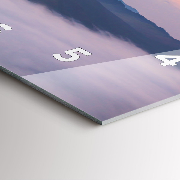 Reloj de pared cuadrado Hermoso paisaje