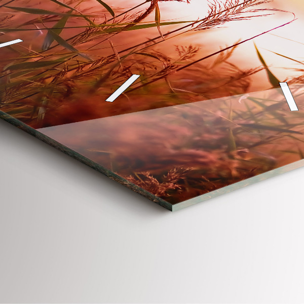 Reloj de pared cuadrado Mañana brumosa