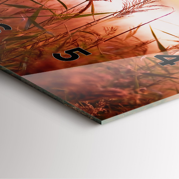 Reloj de pared cuadrado Mañana brumosa