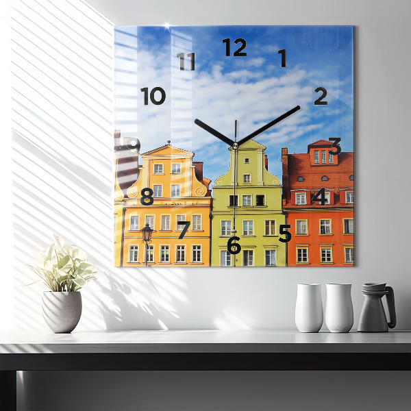 Reloj de pared cuadrado Wroclaw - Casco antiguo