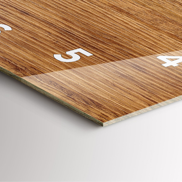 Reloj cuadrado Madera clara