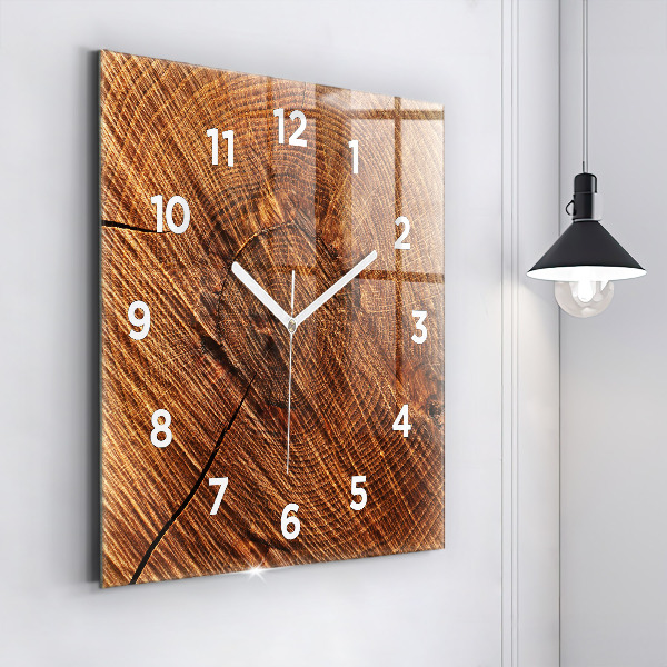 Reloj de pared cuadrado Madera decorativa