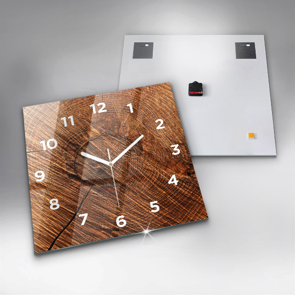 Reloj de pared cuadrado Madera decorativa