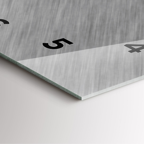 Reloj cuadrado Pared de metal