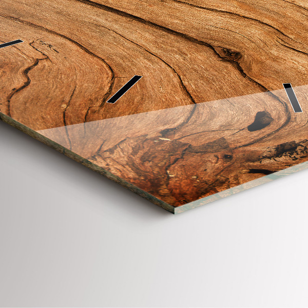 Reloj cuadrado Madera vieja