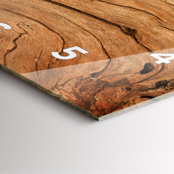 Reloj cuadrado Madera vieja