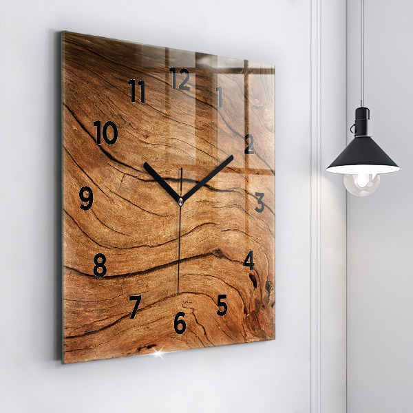 Reloj cuadrado Madera vieja
