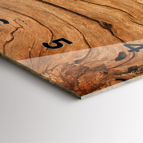 Reloj cuadrado Madera vieja