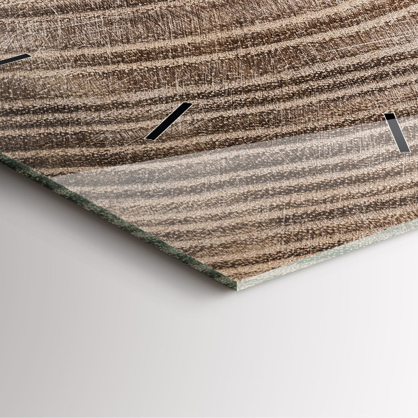 Reloj de pared cuadrado Tronco de árbol