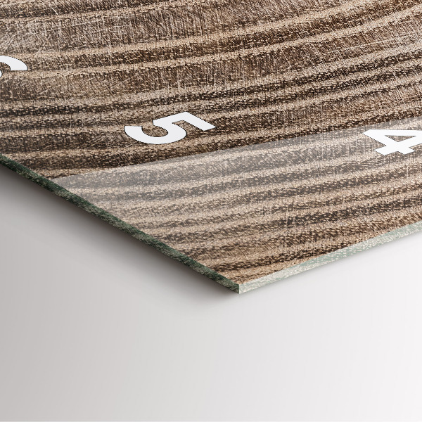 Reloj de pared cuadrado Tronco de árbol