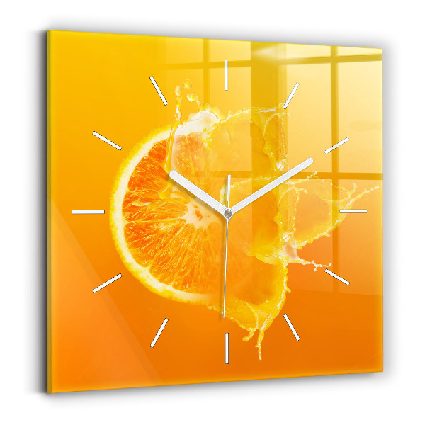 Reloj cuadrado Naranja