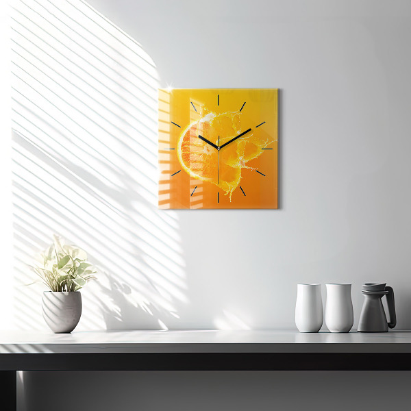 Reloj cuadrado Naranja