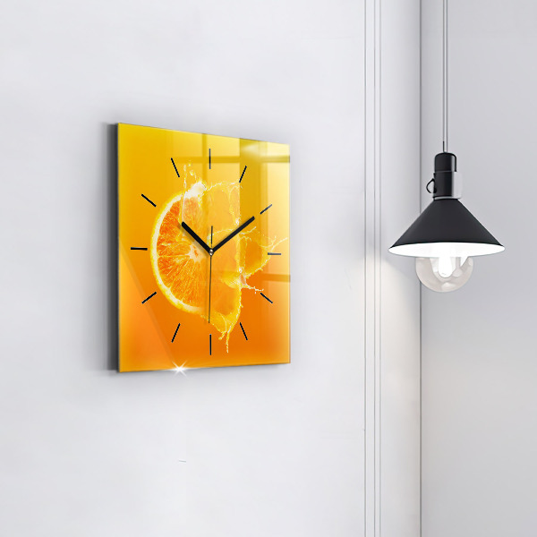 Reloj cuadrado Naranja