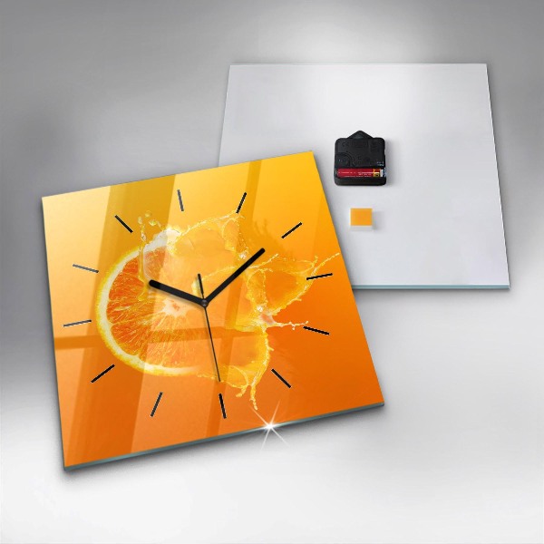 Reloj cuadrado Naranja