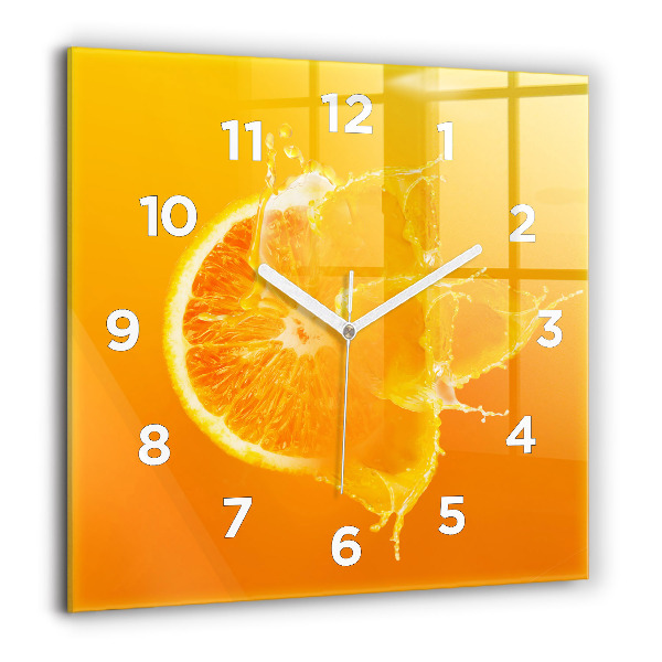 Reloj cuadrado Naranja