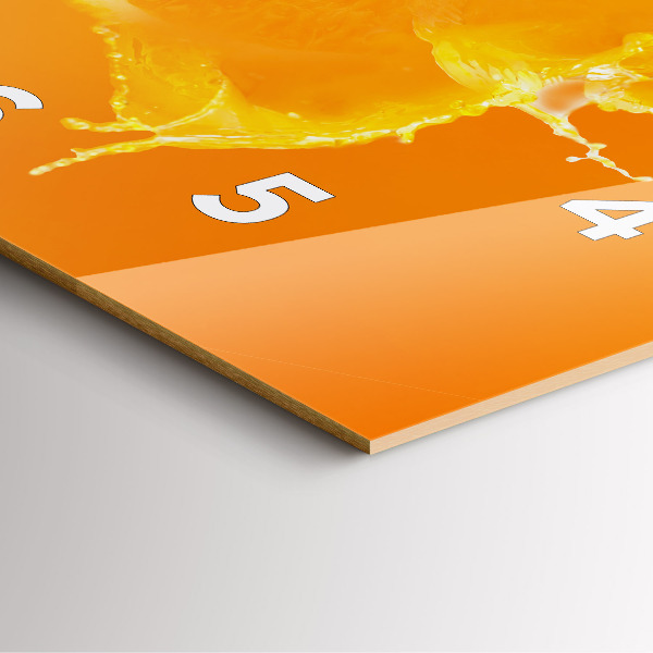 Reloj cuadrado Naranja