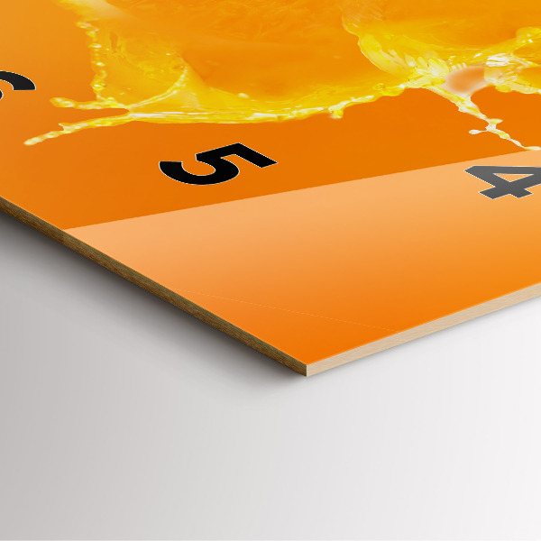 Reloj cuadrado Naranja