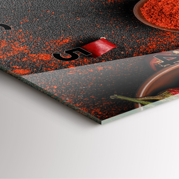 Reloj de pared cuadrado Pimientos rojos