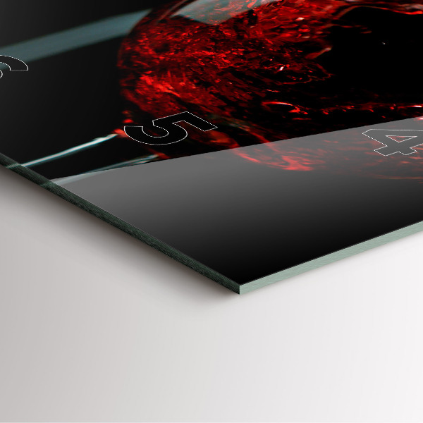 Reloj de pared cuadrado Botella de vino