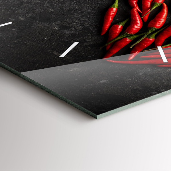 Reloj de pared cuadrado Corazón de menta