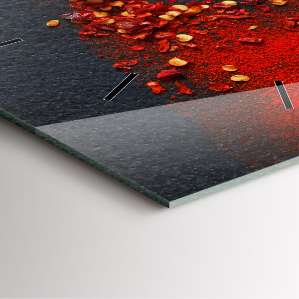 Reloj cuadrado Pimiento rojo picante