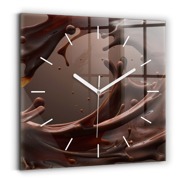 Reloj cuadrado Cacao