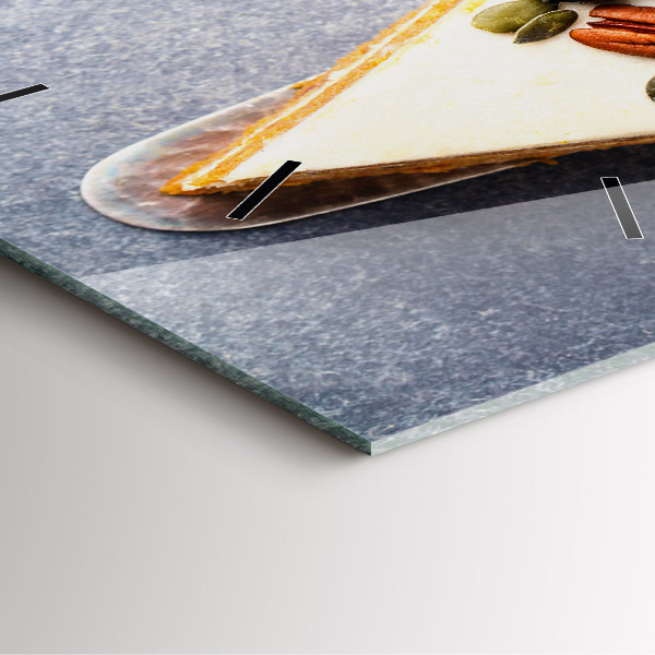 Reloj cuadrado Trozo de tarta