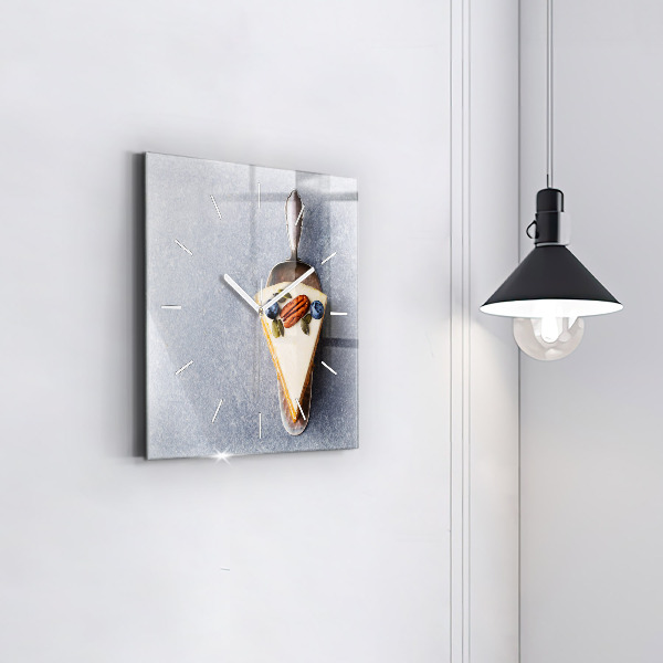 Reloj cuadrado Trozo de tarta