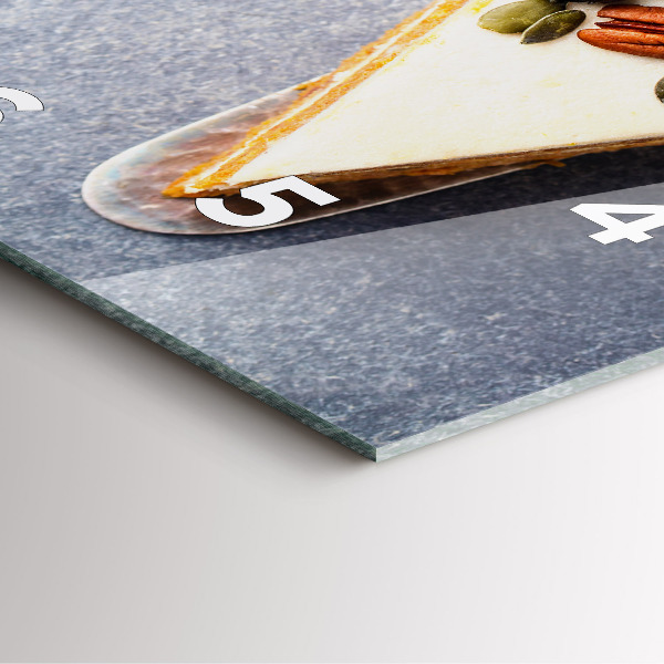 Reloj cuadrado Trozo de tarta