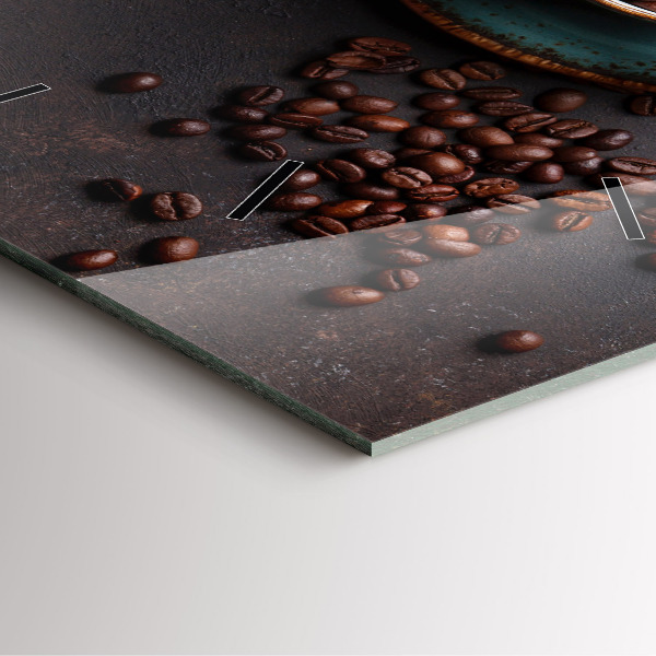 Reloj de pared cuadrado Taza de café